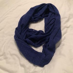 Royal blue infinity scarf
